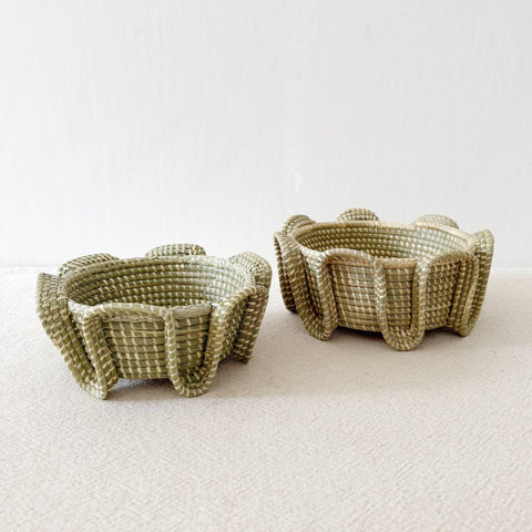 Serpent Sweetgrass Basket: Large